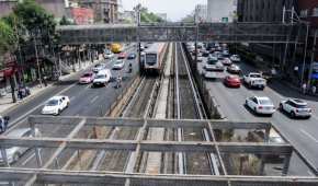 Este nuevo piso peatonal pasaría sobre Calzada del Tlalpan, arriba del STC