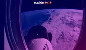 Las imágenes que que difundió 'Matt' fueron grabadas desde la cápsula Dragon Endeavour