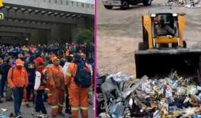 La alcaldía Cuauhtémoc se llenó de basura luego de que no se les pagara a tiempo a los trabajadores de limpia