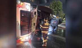 Bomberos de la Ciudad de México atendieron el percance