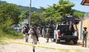 Uno de los enfrentamientos se registró sobre la carretera que conduce al poblado El Moreno