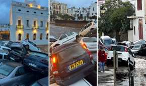 Al menos 35 autos fueron arrastrados por la fuerte corriente que atravesó la comunidad