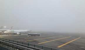 Un denso banco de niebla causó afectaciones en las operaciones del Aeropuerto Internacional de la Ciudad de México